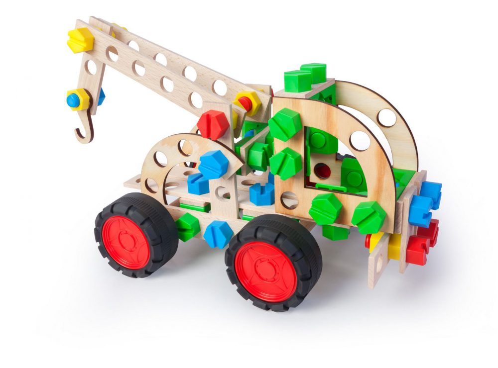 Jeu de construction Junior 3x1- Chariot élévateur 88 pièces - Alexander  Toys