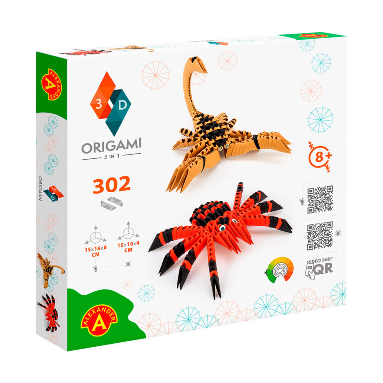 2565 Origami 3 D - 2 w 1 pająk, skorpion