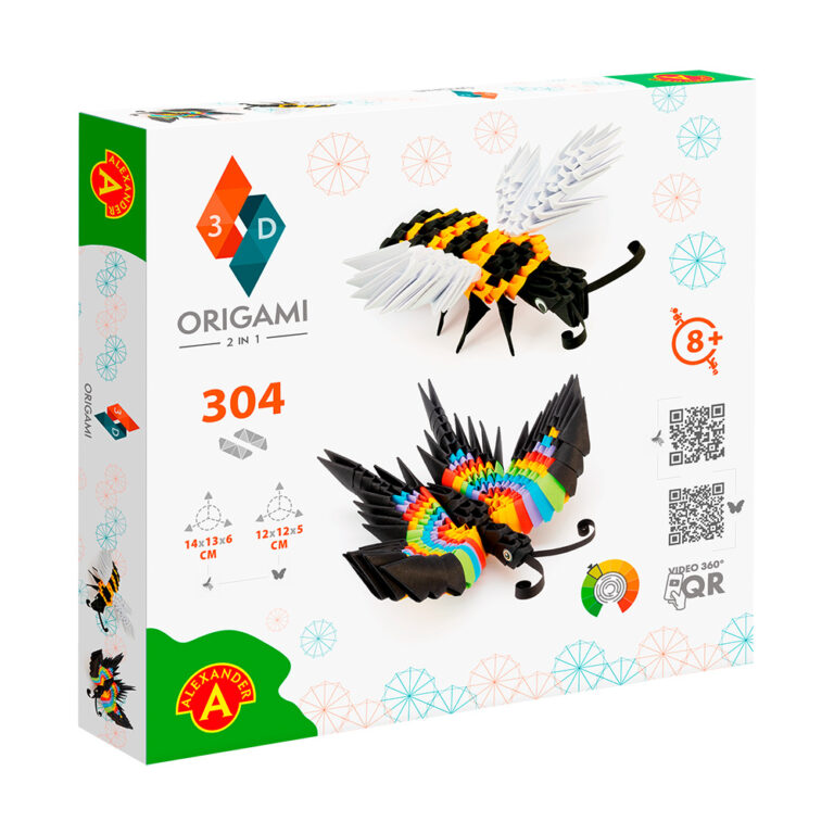 2566 Origami 3D - 2 w 1 MOTYL, PSZCZOŁA