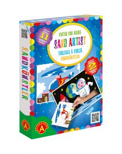 SAND ARTIST – ASTRONAUT & HELICOPTER